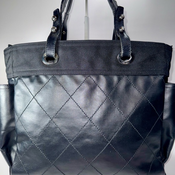 SALE UNTIL 9/30
Authentic Chanel Paris Biarritz Large Quilted Coated Canvas Tote - Picture 6 of 9